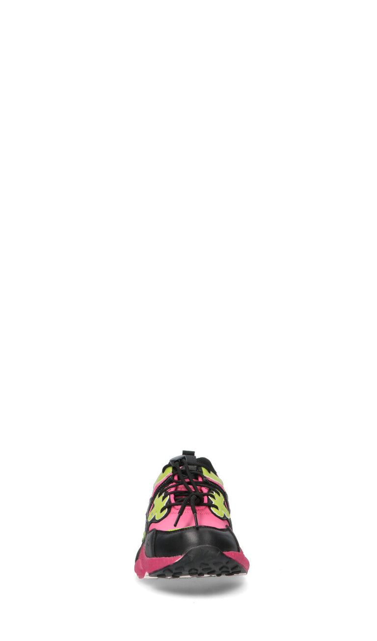 FLOWER MOUNTAIN by Naturino Sneaker ragazza rosa/verde/nera