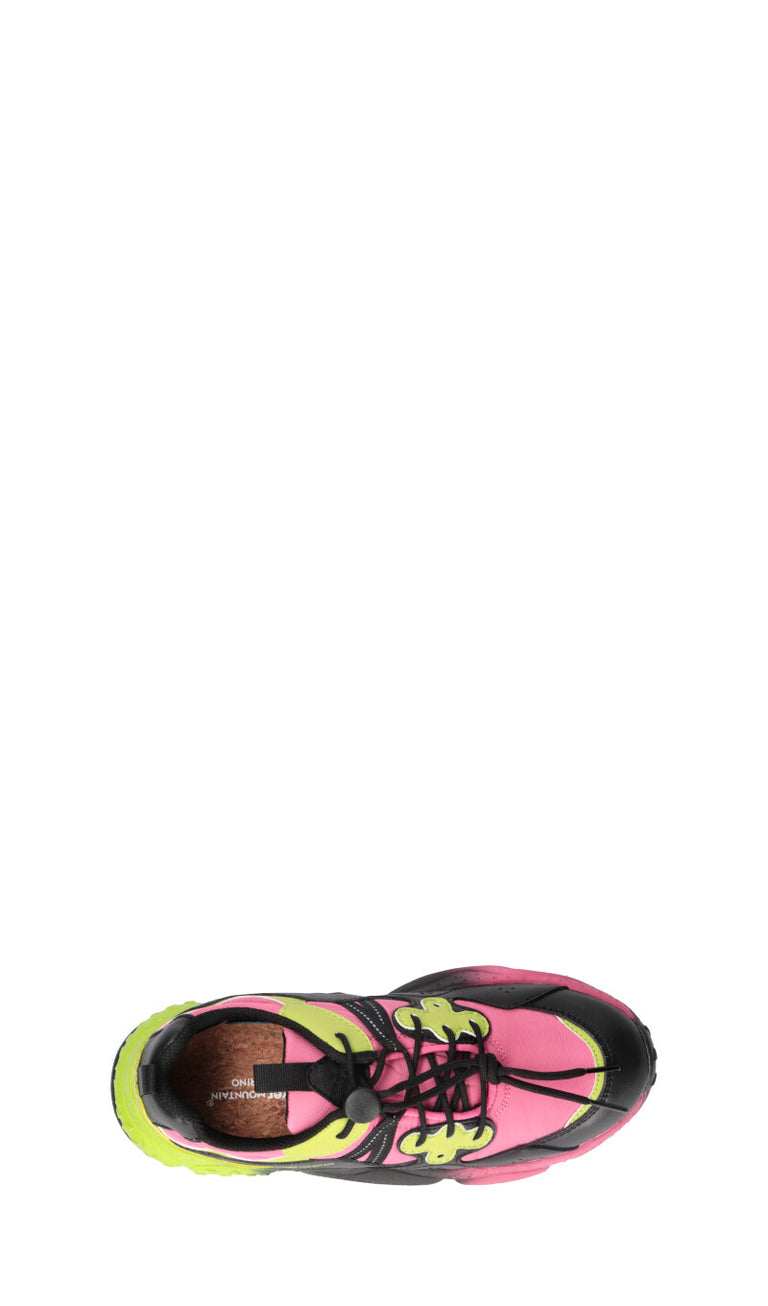 FLOWER MOUNTAIN by Naturino Sneaker ragazza rosa/verde/nera