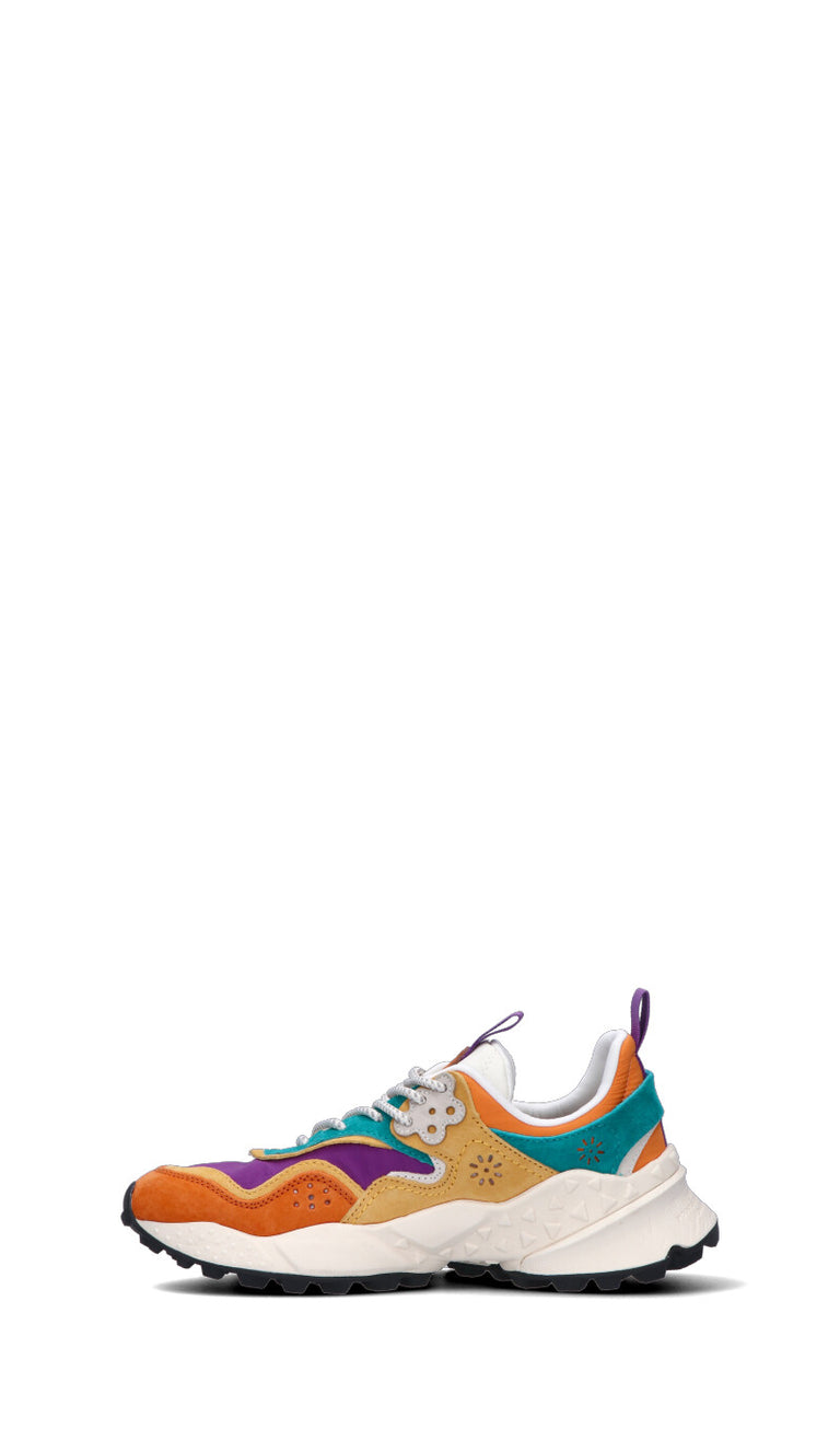 FLOWER MOUNTAIN Sneaker donna gialla/viola/arancione