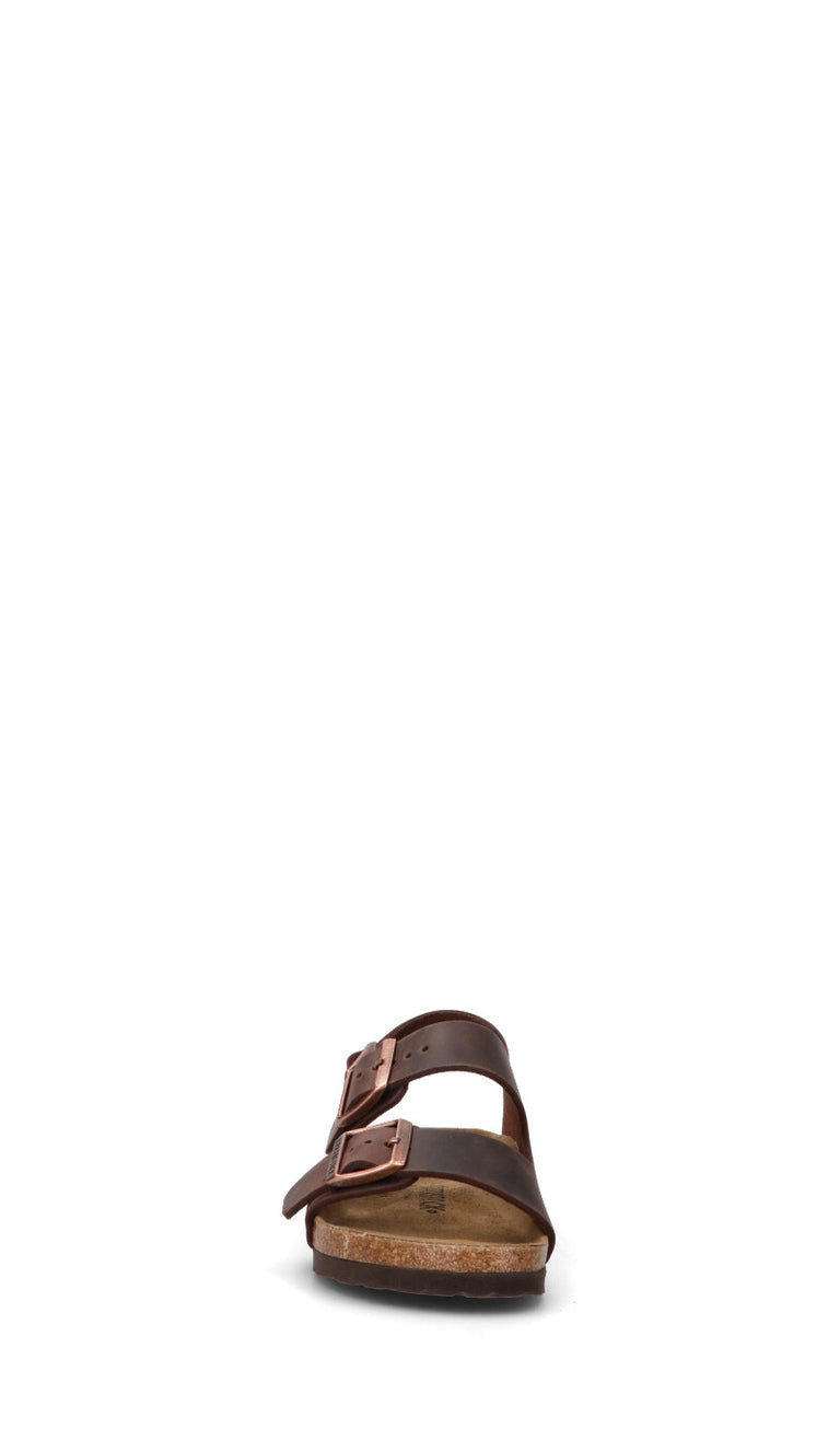 BIRKENSTOCK MILANO BS Sandalo donna marrone in pelle