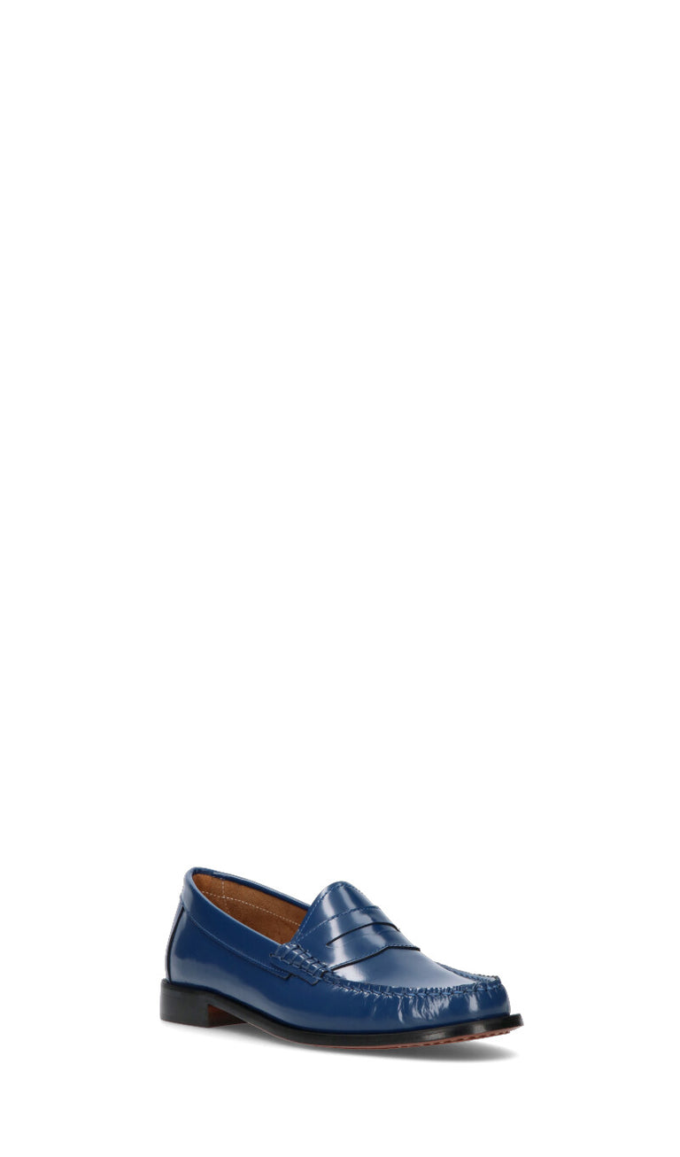 PHIL MELVIS Mocassino donna blu in pelle