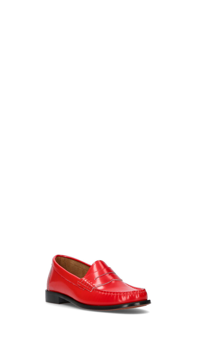 PHIL MELVIS Mocassino donna rosso in pelle