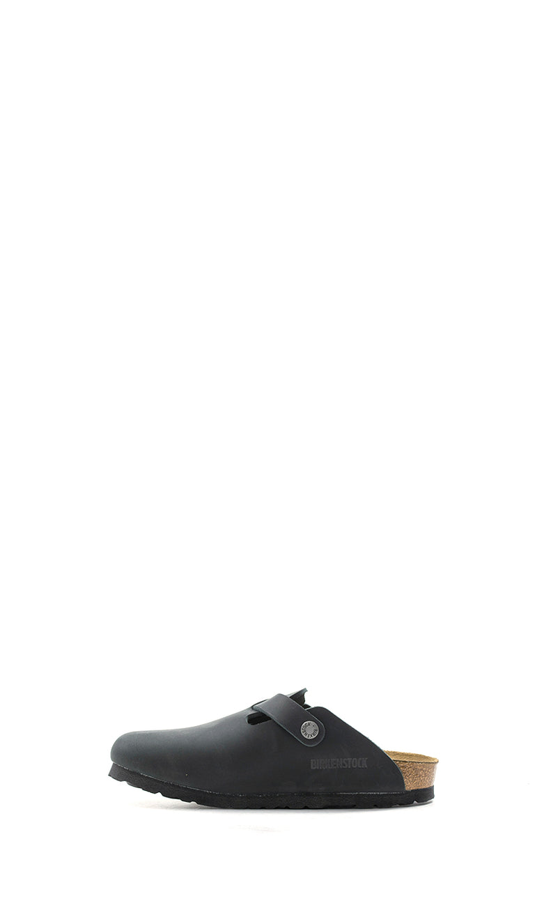 BIRKENSTOCK BOSTON BS Ciabatta donna nera in pelle