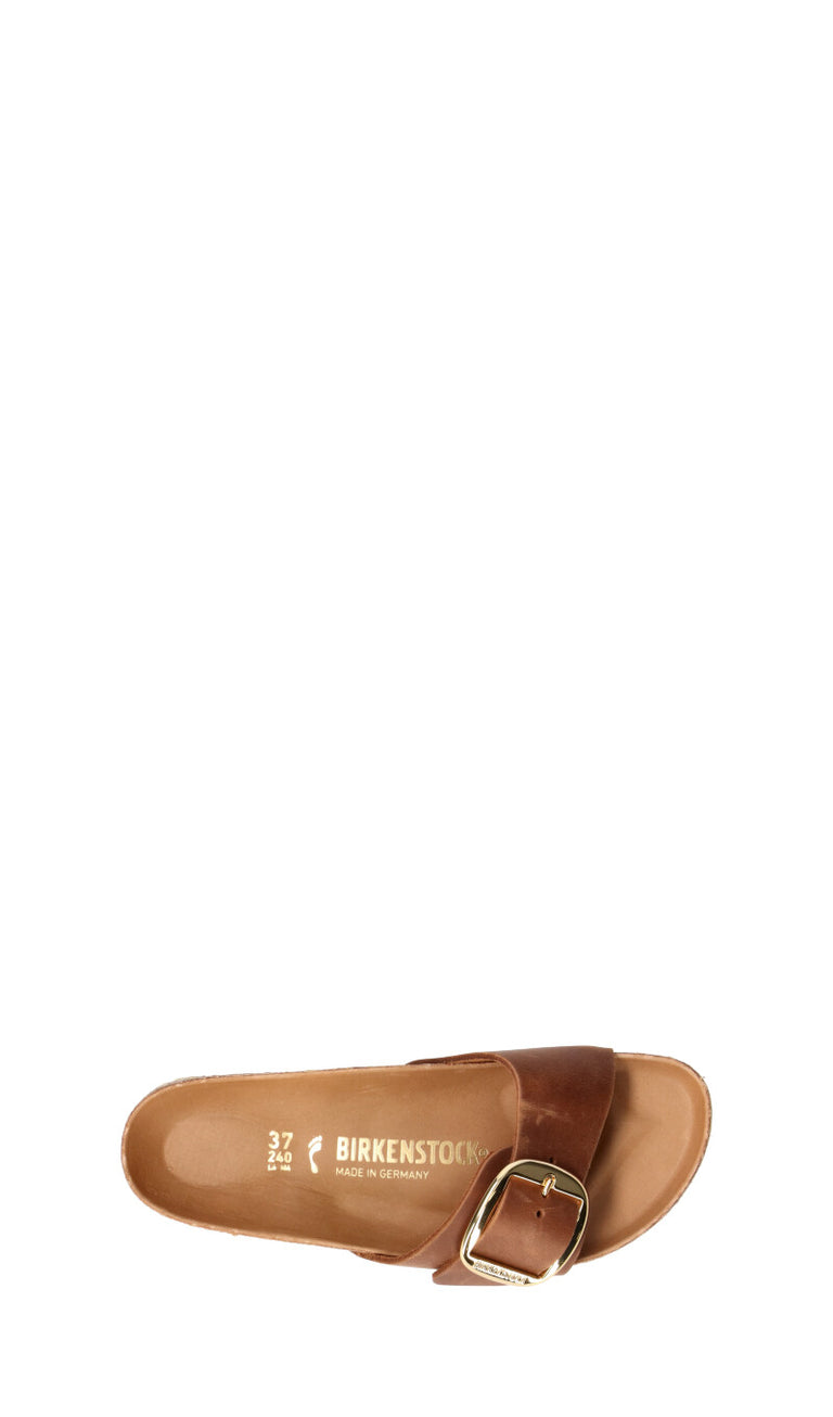 BIRKENSTOCK Ciabatta donna marrone in pelle