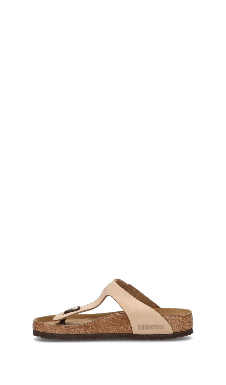 BIRKENSTOCK GIZEH BS Ciabatta donna beige in pelle