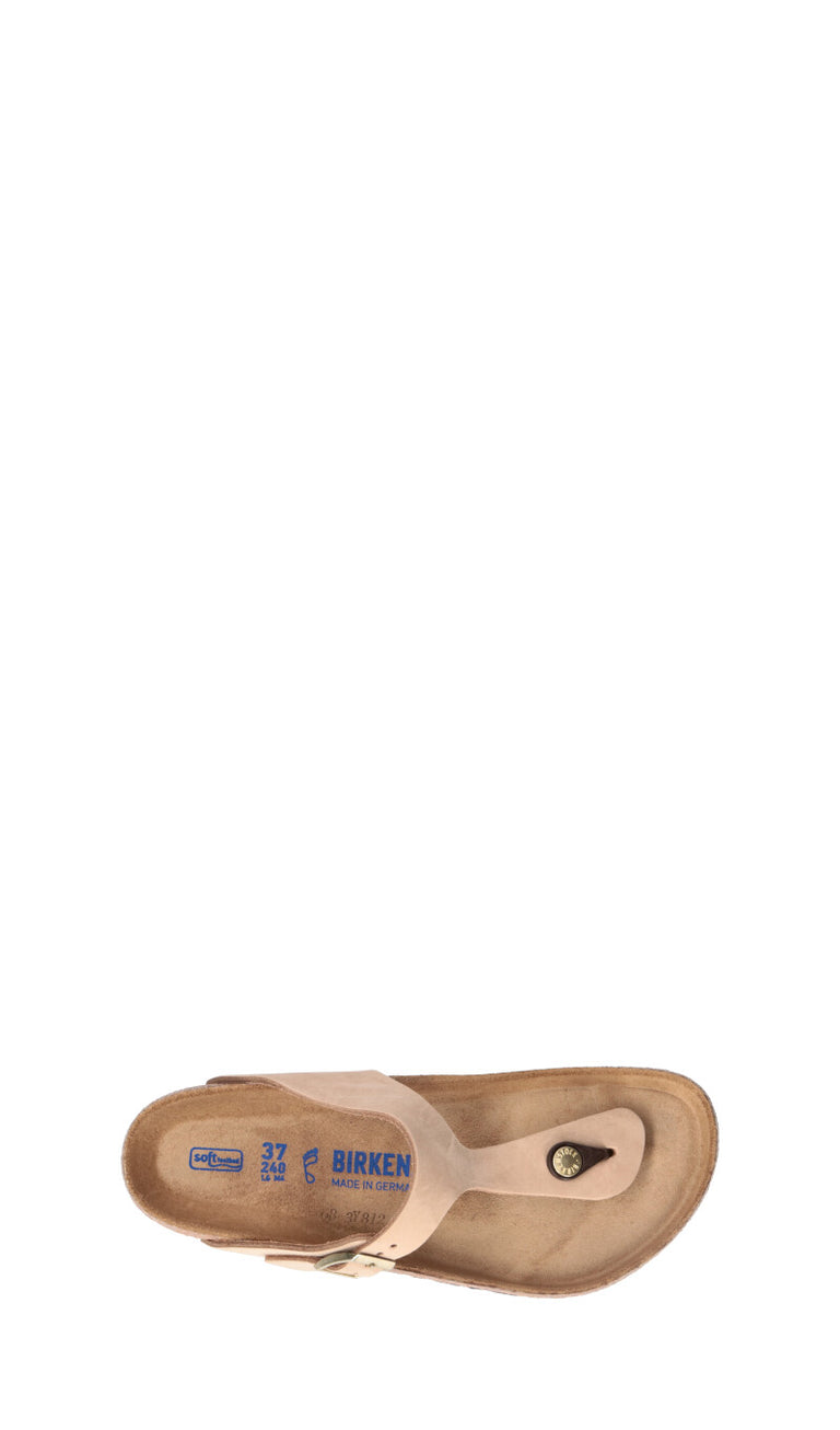 BIRKENSTOCK GIZEH BS Ciabatta donna beige in pelle