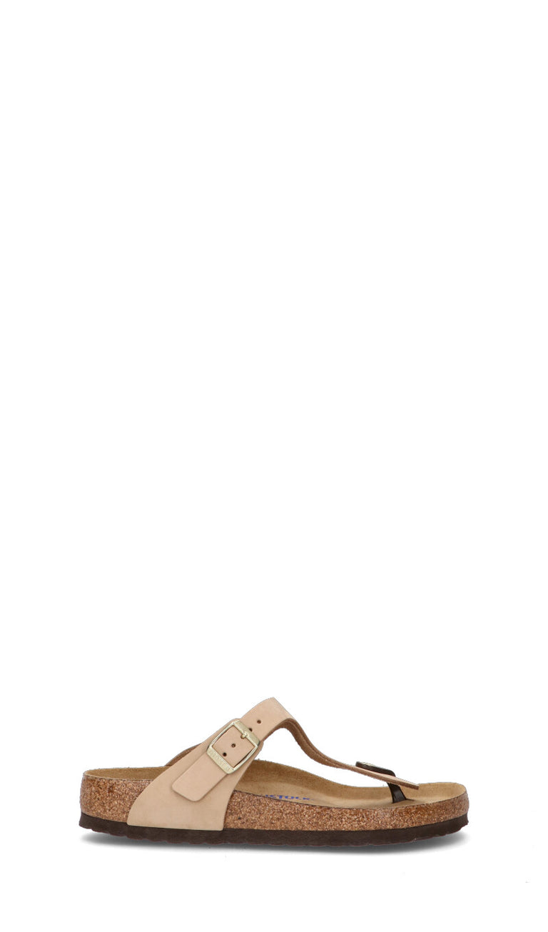 BIRKENSTOCK GIZEH BS Ciabatta donna beige in pelle