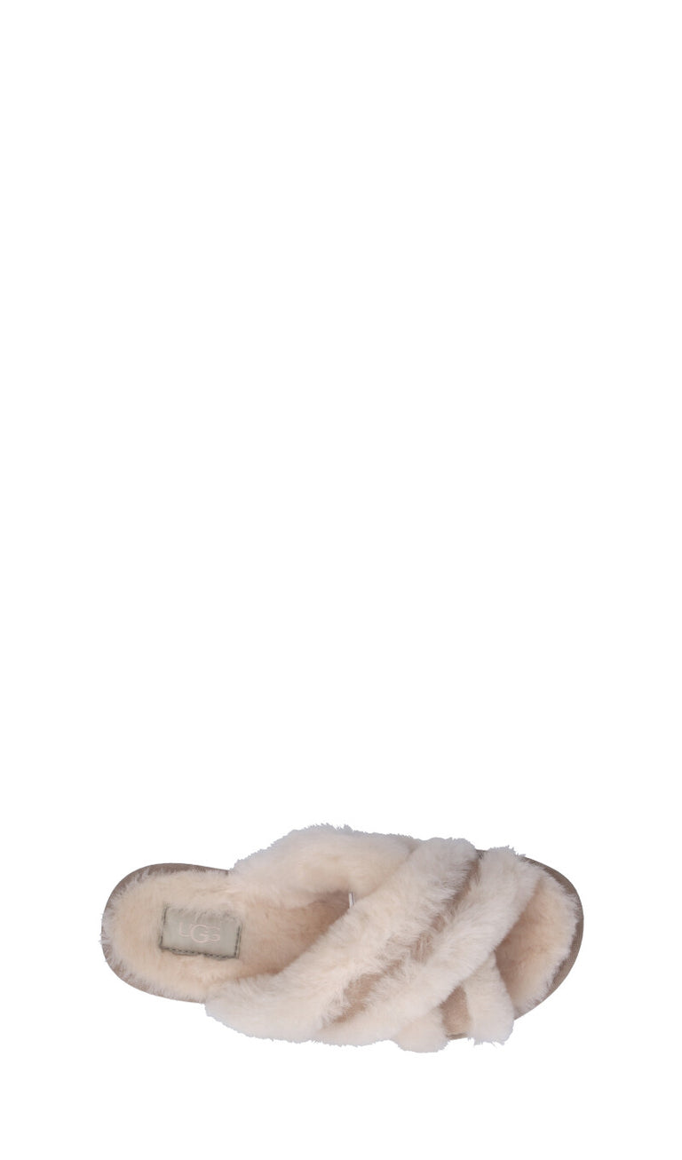 UGG - SCUFFITA Ugg donna sabbia in pelliccia