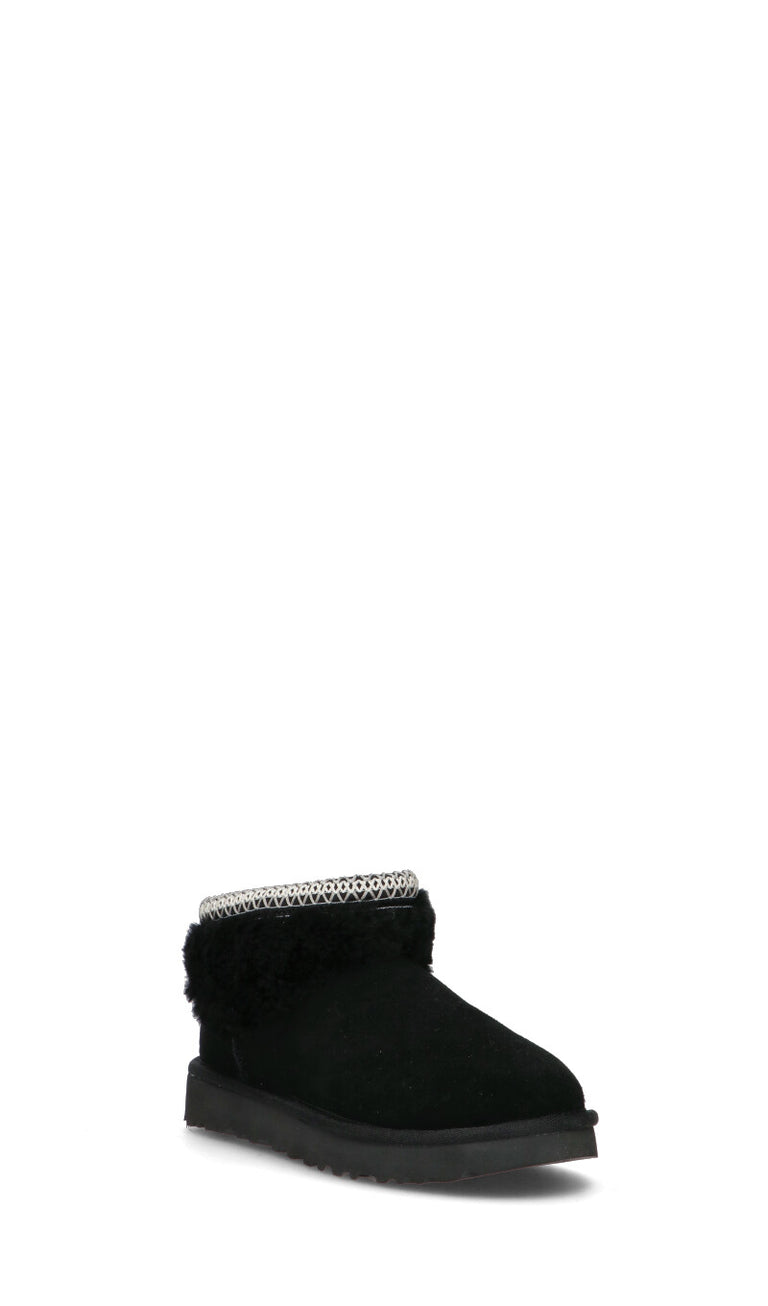 UGG - CLASSIC ULTRA MINI MAXI CURLY Ugg donna nero in suede