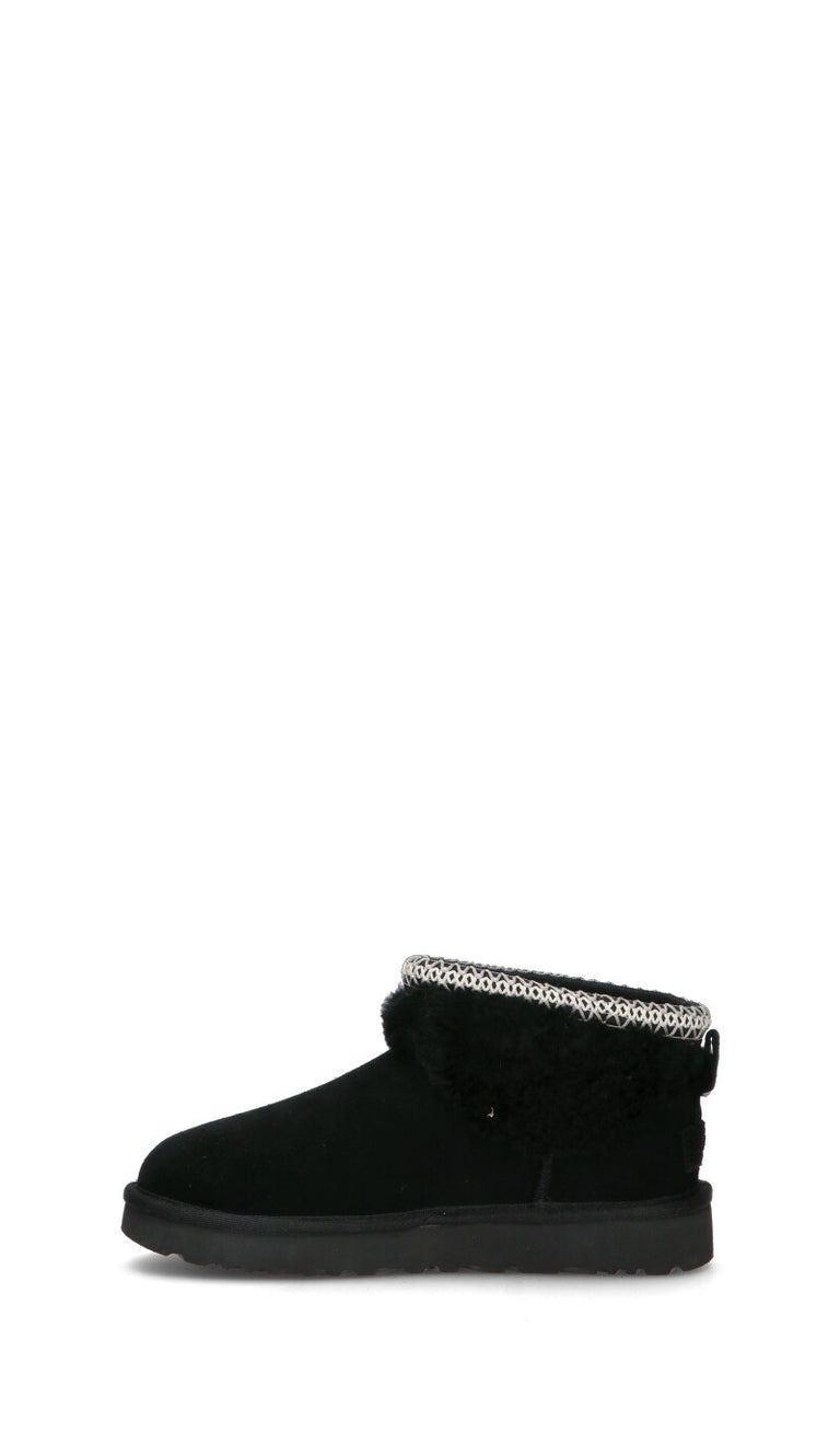 UGG - CLASSIC ULTRA MINI MAXI CURLY Ugg donna nero in suede