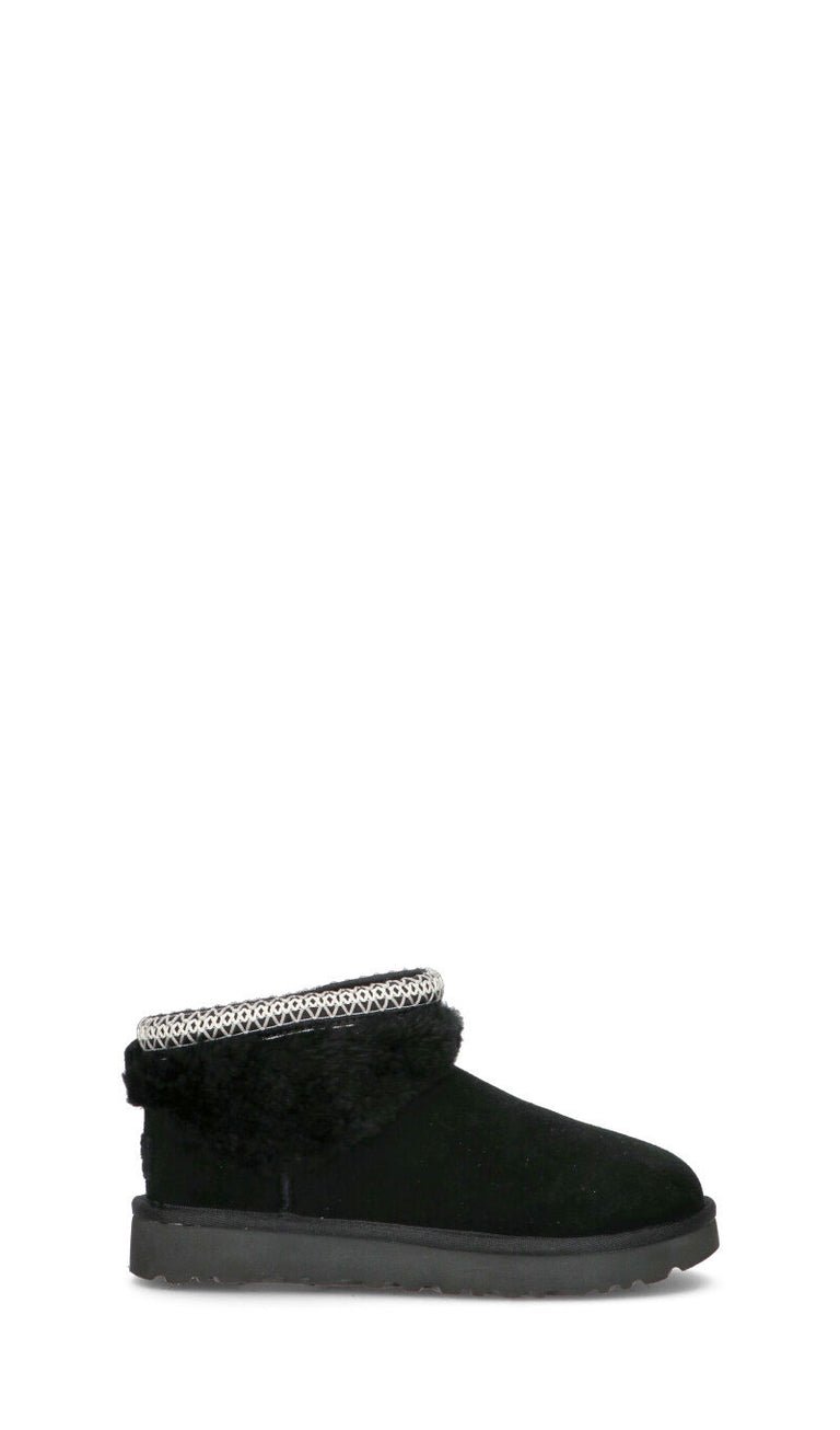 UGG - CLASSIC ULTRA MINI MAXI CURLY Ugg donna nero in suede