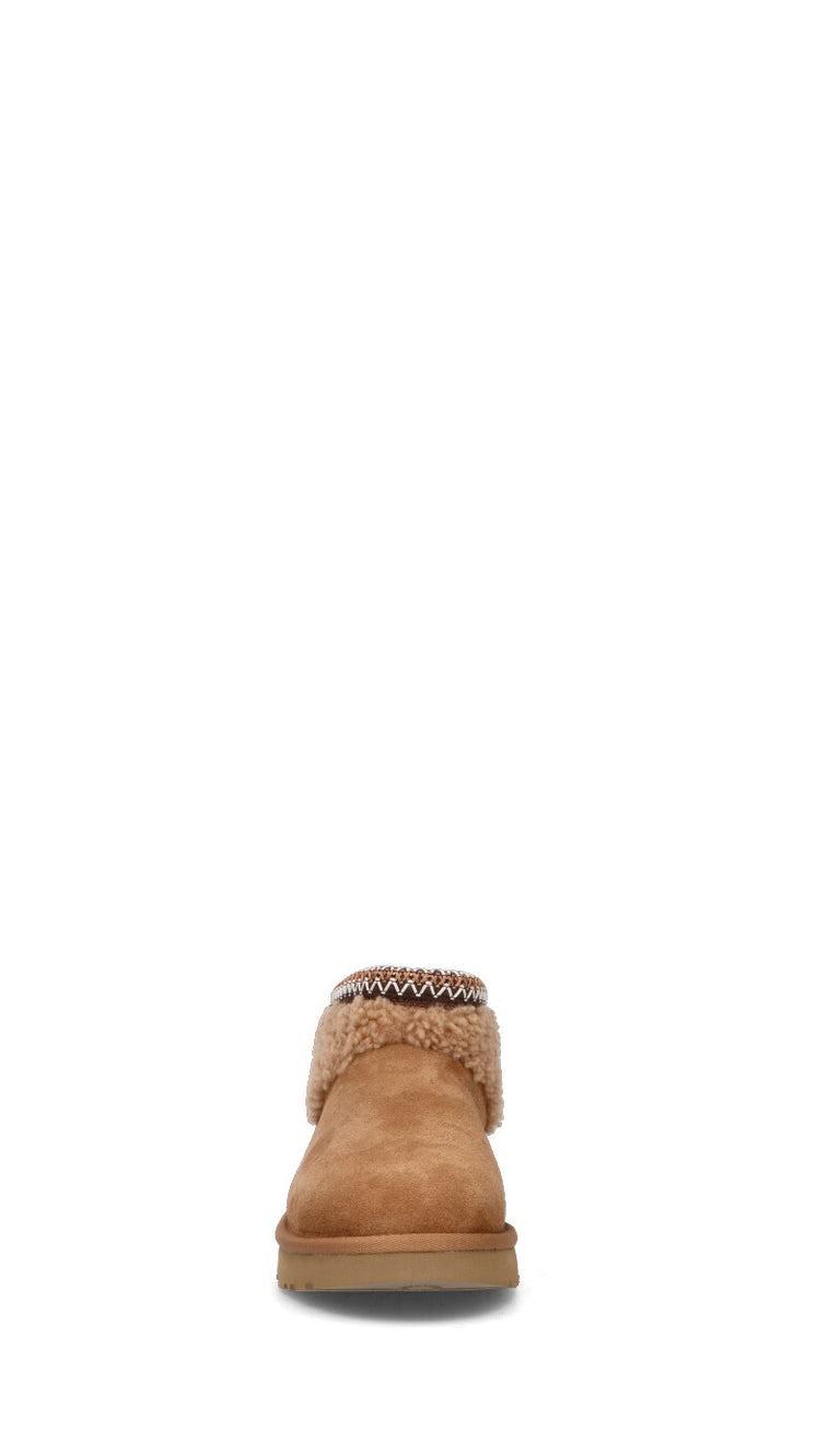 UGG - CLASSIC ULTRA MINI MAXI CURLY Ugg donna chestnut in suede/pelliccia