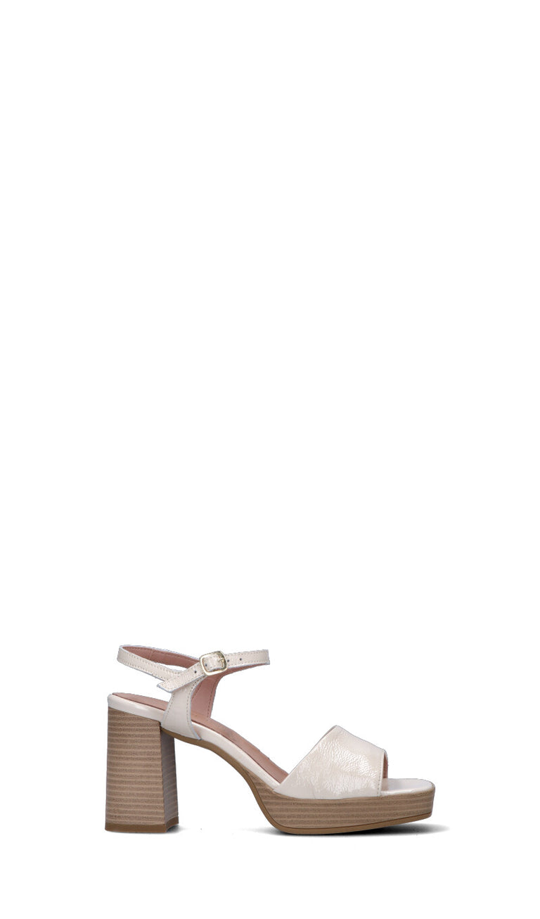 VARIOPINTO Sandalo donna bianco in pelle