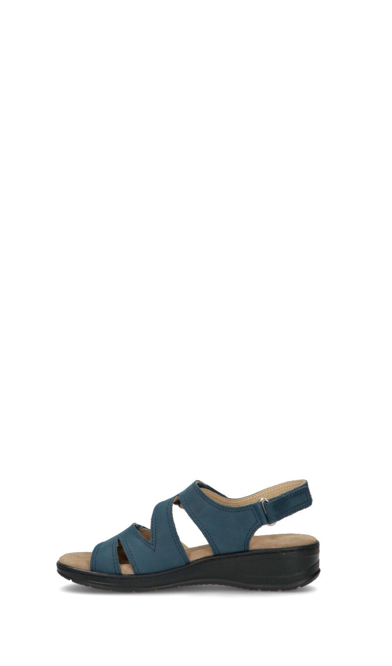 CAMILA Sandalo donna blu in suede