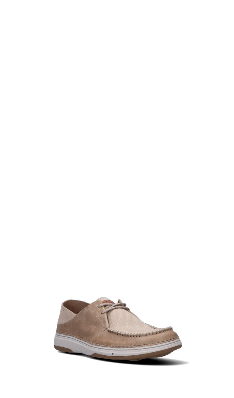 CLARKS CORE Sneaker uomo beige in pelle