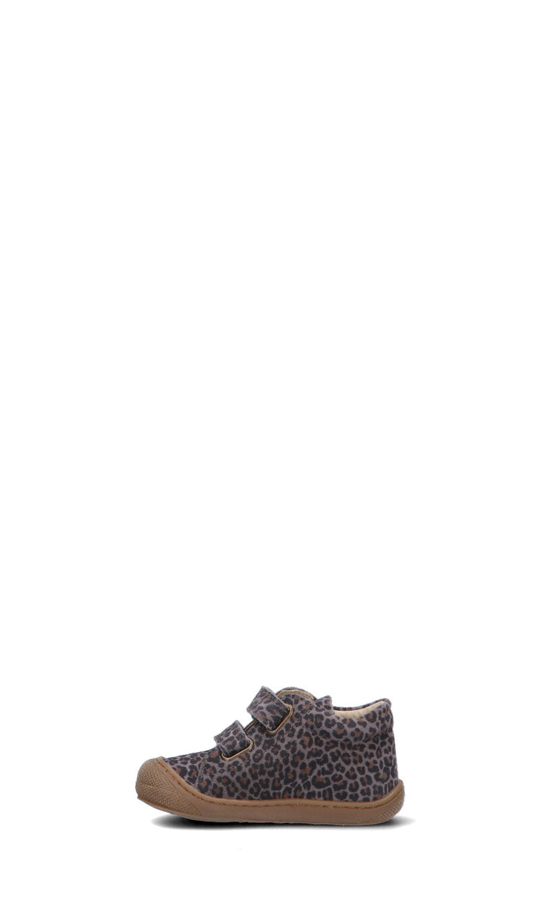 NATURINO Sneaker bimbo leopardata in suede