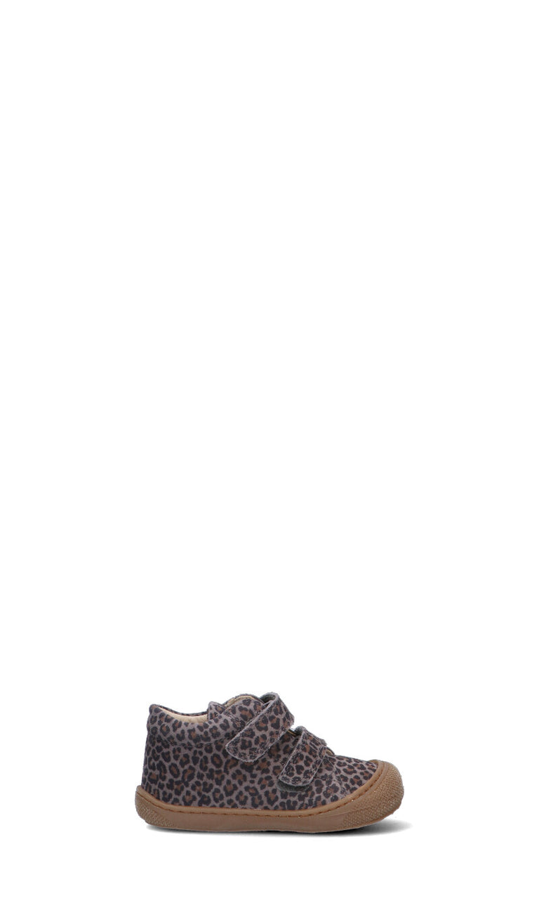 NATURINO Sneaker bimbo leopardata in suede