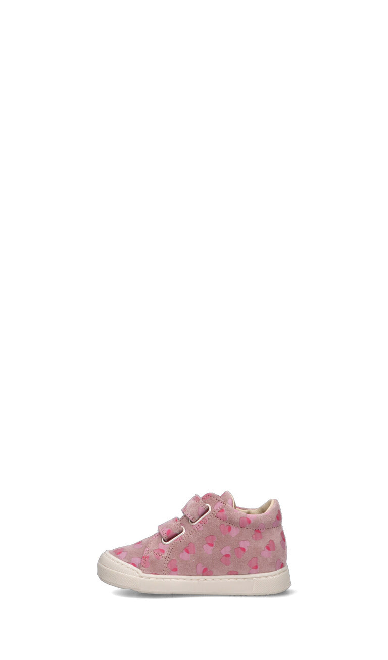 FALCOTTO Sneaker bimba rosa in suede