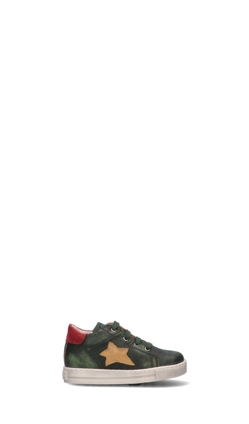 FALCOTTO Sneaker bimbo verde/rossa/gialla in suede