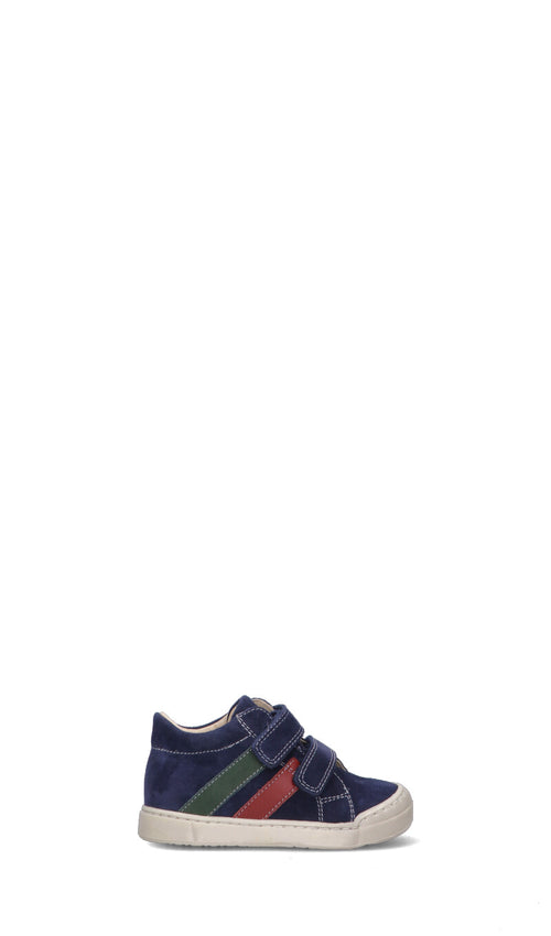 FALCOTTO Sneaker bimbo blu/verde/rossa in suede