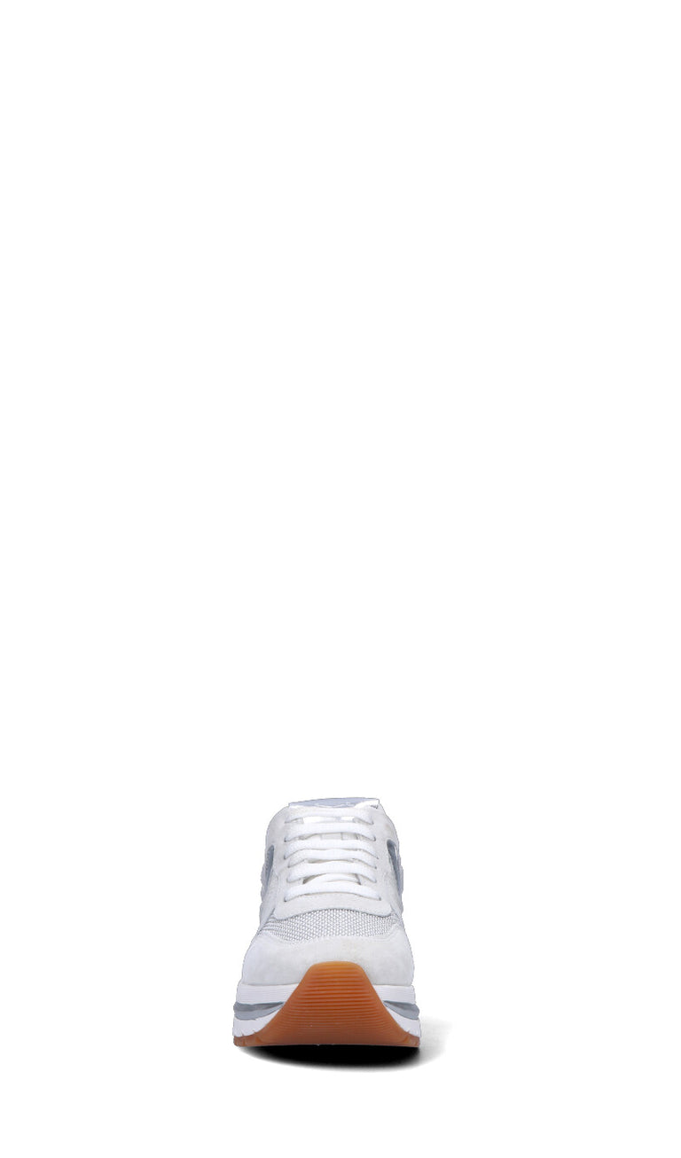 VOILE BLANCHE Sneaker donna bianca/argento in suede