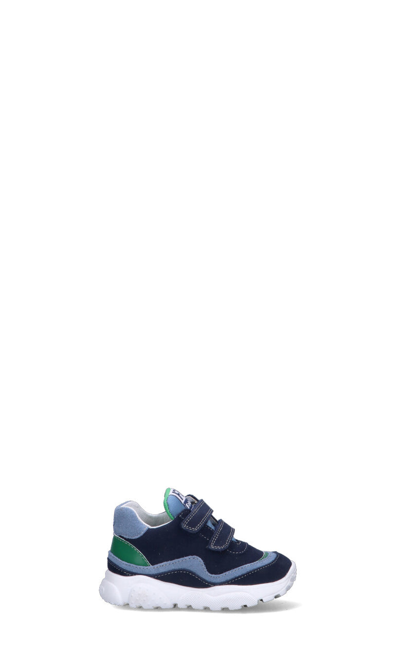 FALCOTTO Sneaker bimbo blu e verde in suede