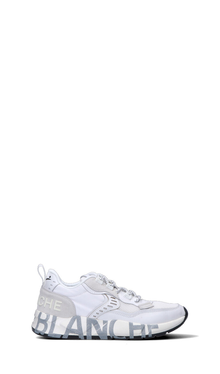 VOILE BLANCHE Sneaker uomo bianca in pelle