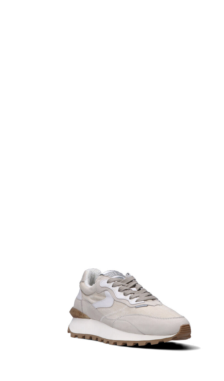 VOILE BLANCHE Sneaker uomo grigia chiara in pelle