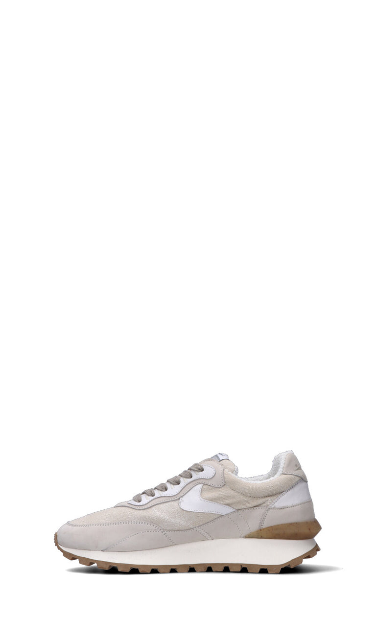 VOILE BLANCHE Sneaker uomo grigia chiara in pelle