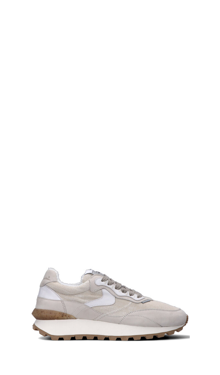 VOILE BLANCHE Sneaker uomo grigia chiara in pelle