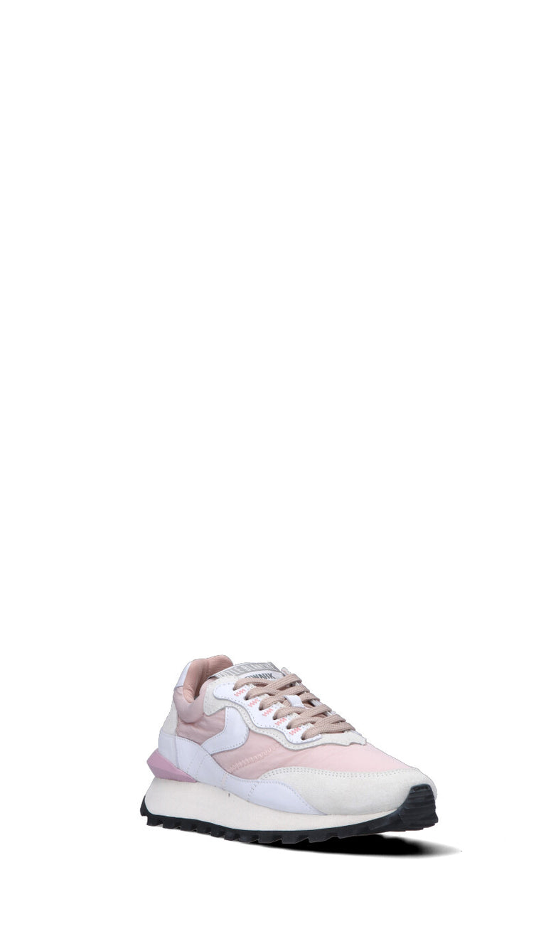 VOILE BLANCHE Sneaker donna rosa/bianca in suede