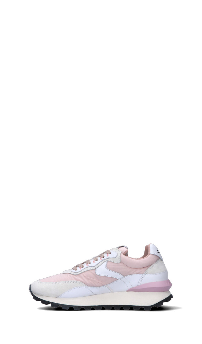 VOILE BLANCHE Sneaker donna rosa/bianca in suede