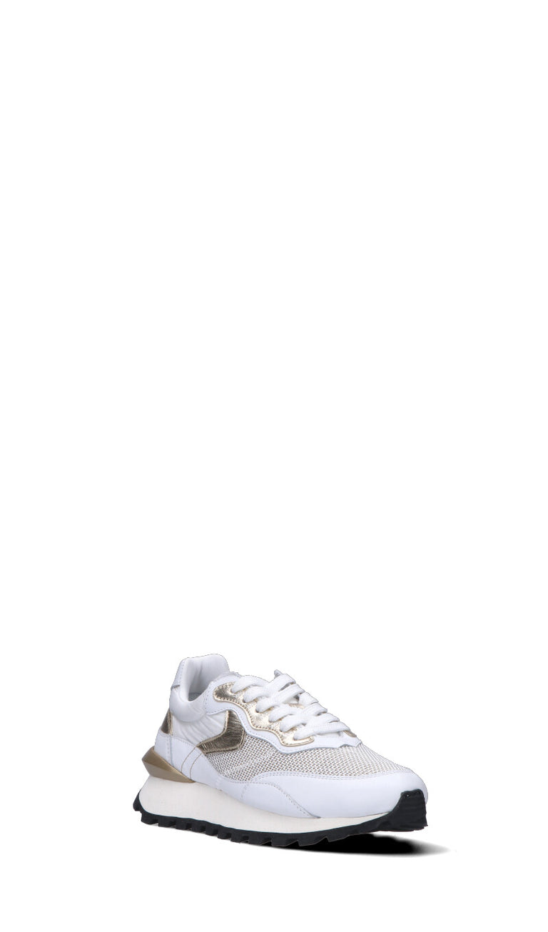 VOILE BLANCHE Sneaker donna bianca/oro