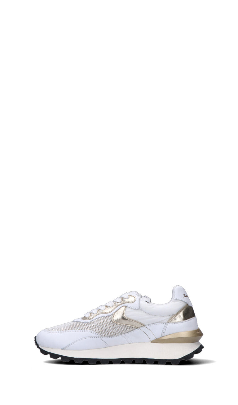 VOILE BLANCHE Sneaker donna bianca/oro