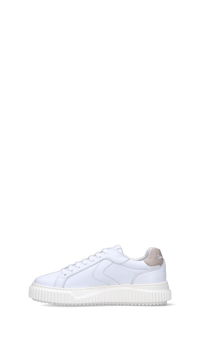 VOILE BLANCHE Sneaker donna bianca/grigia in pelle