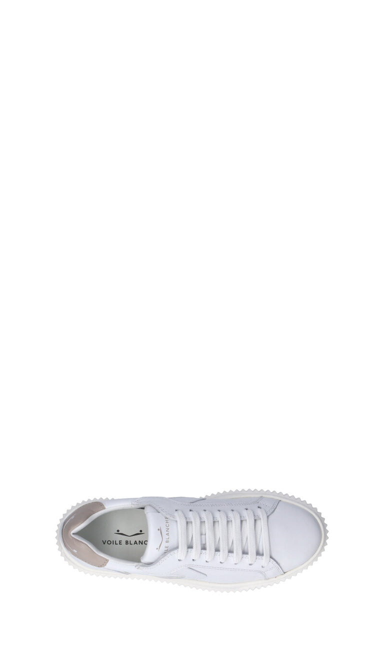 VOILE BLANCHE Sneaker donna bianca/grigia in pelle