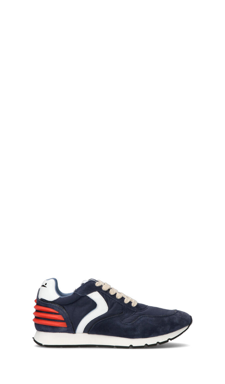 VOILE BLANCHE Sneaker uomo blu in suede