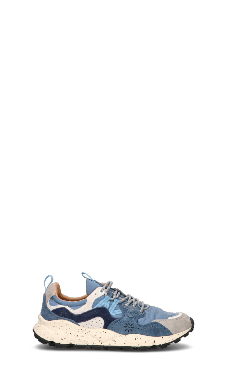 FLOWER MOUNTAIN Sneaker uomo blu/azzurra in suede