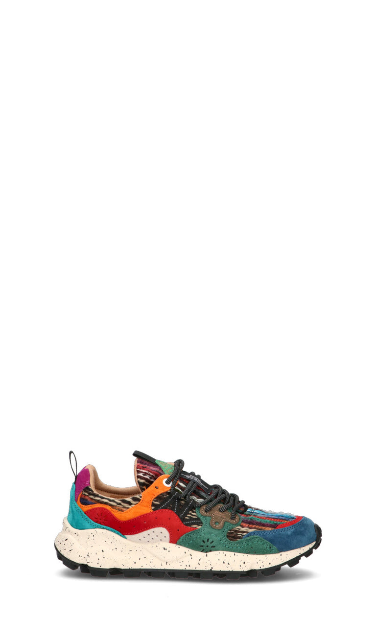 FLOWER MOUNTAIN Sneaker donna multicolor in suede