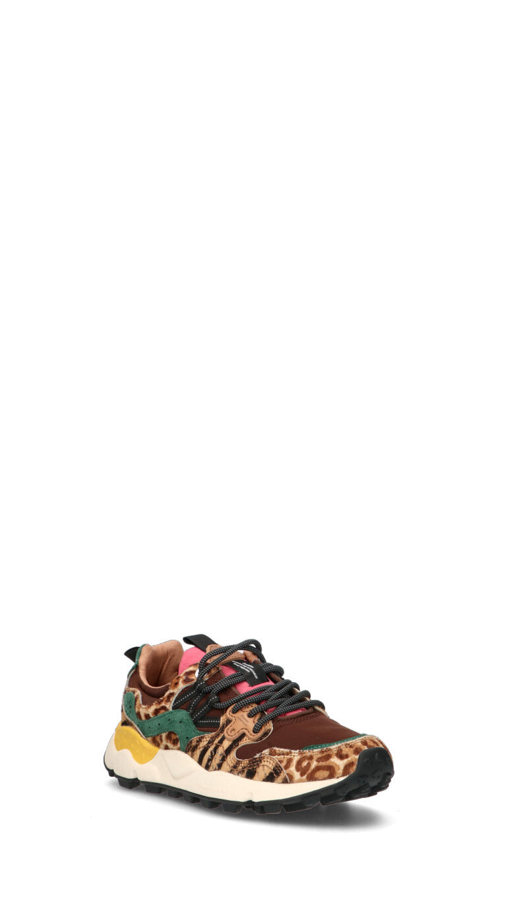 FLOWER MOUNTAIN Sneaker donna multicolor in suede