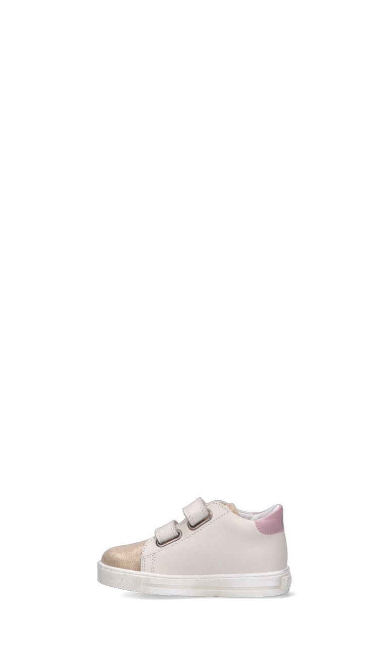 FALCOTTO Sneaker bimba beige/rosa in pelle