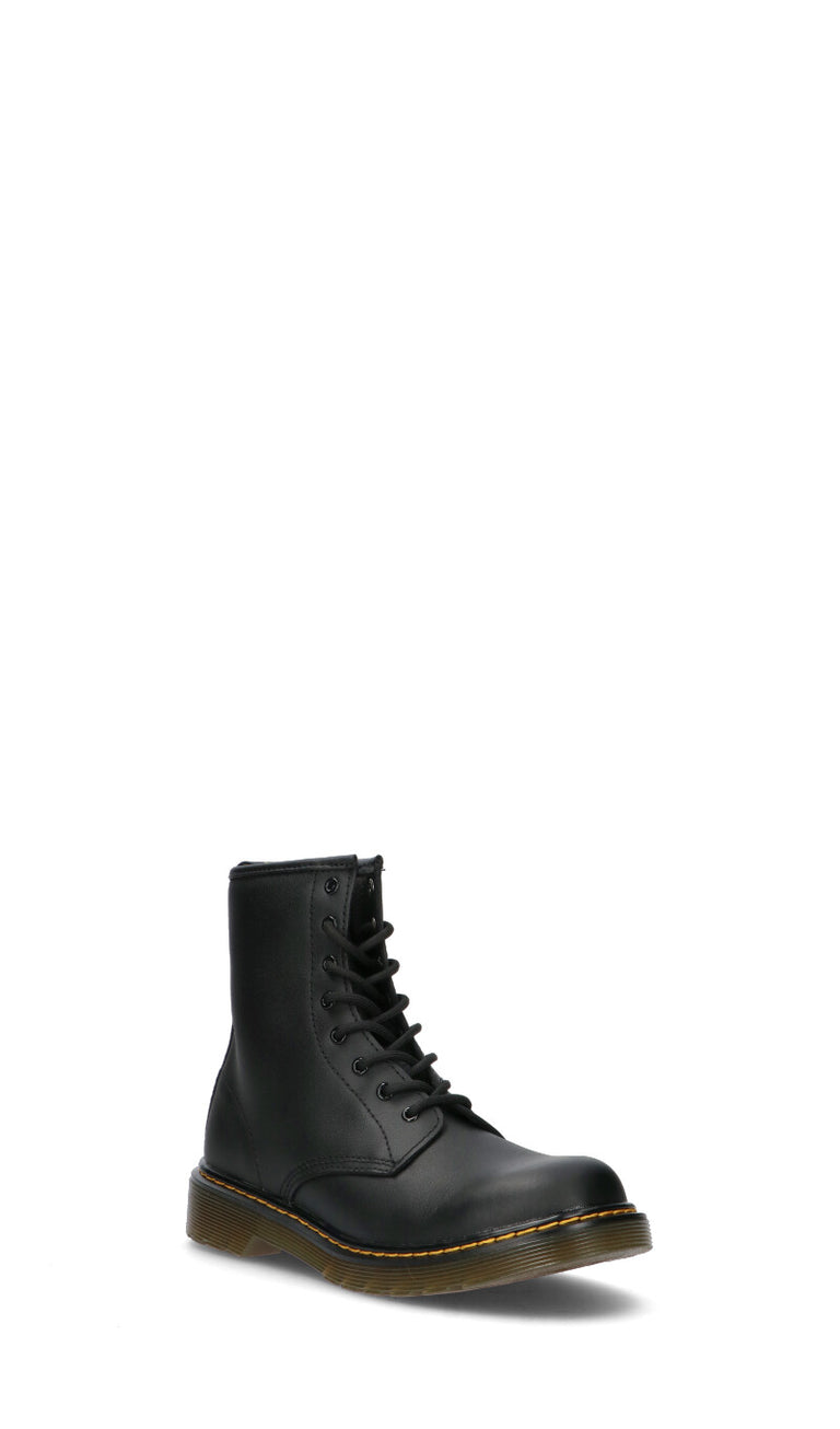 DR. MARTENS Anfibio ragazzo nero in pelle