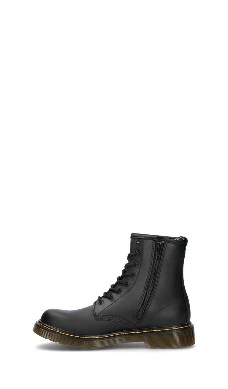 DR. MARTENS Anfibio ragazzo nero in pelle