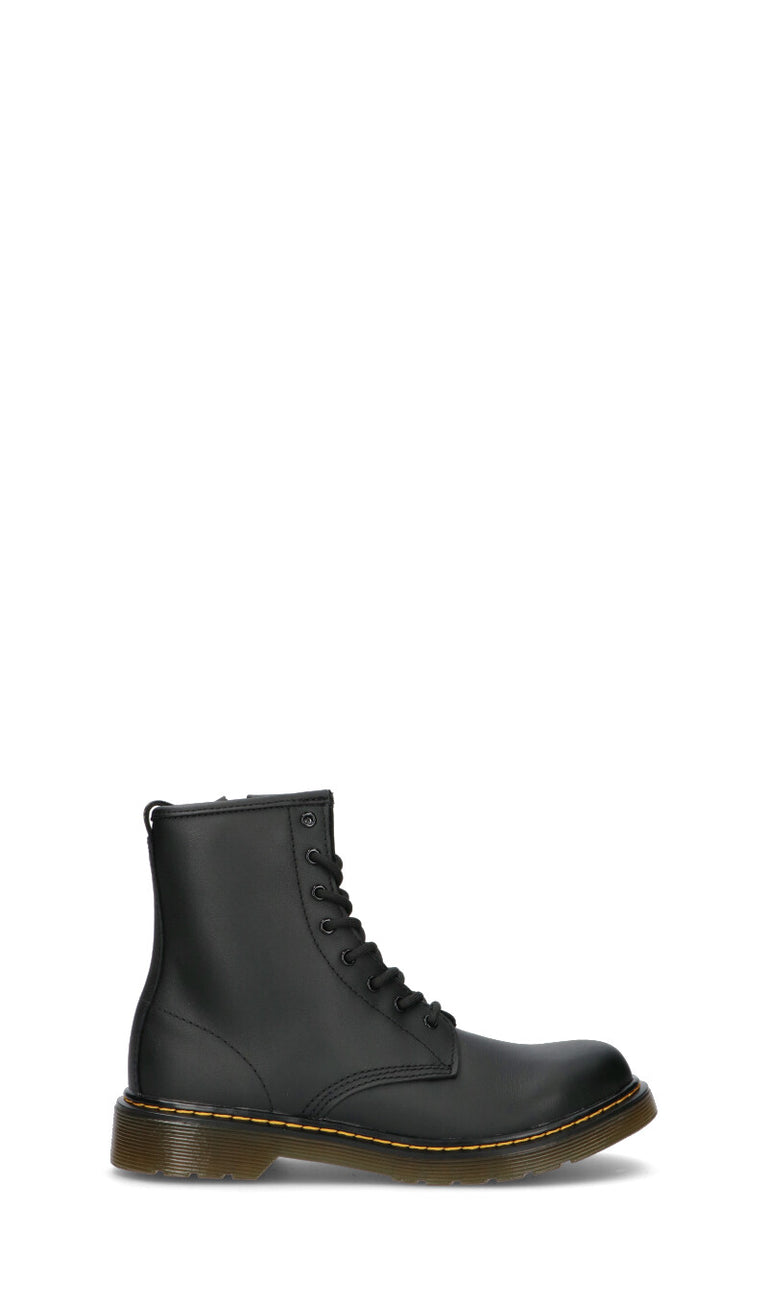 DR. MARTENS Anfibio ragazzo nero in pelle