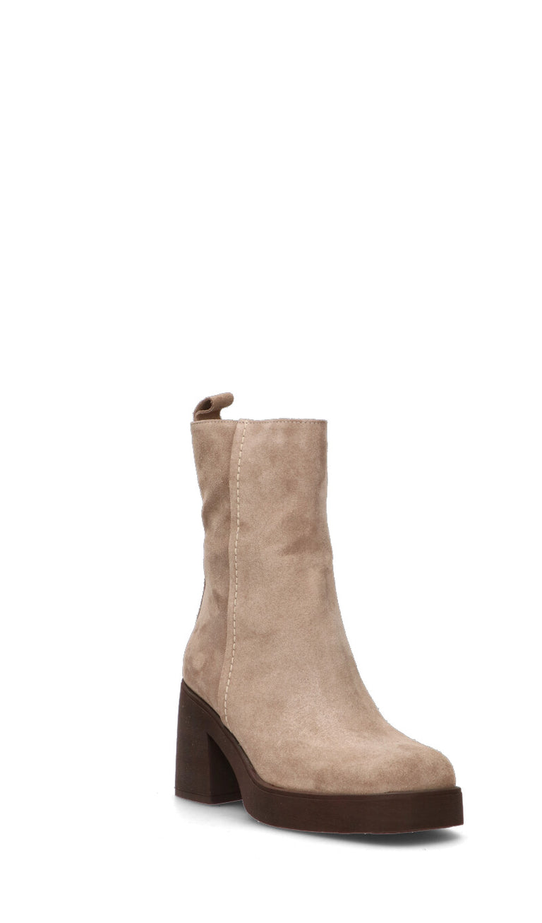 PIXY Tronchetto donna beige in suede