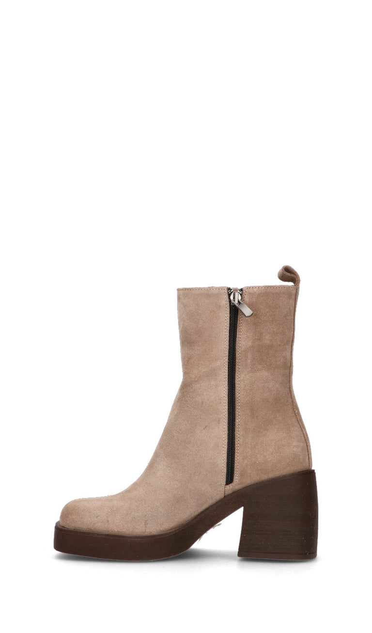 PIXY Tronchetto donna beige in suede