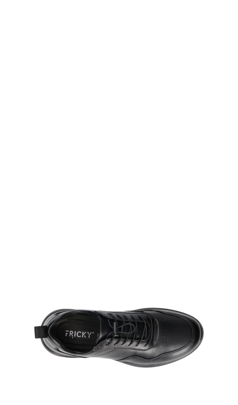 FRICKY Sneaker uomo nera in pelle