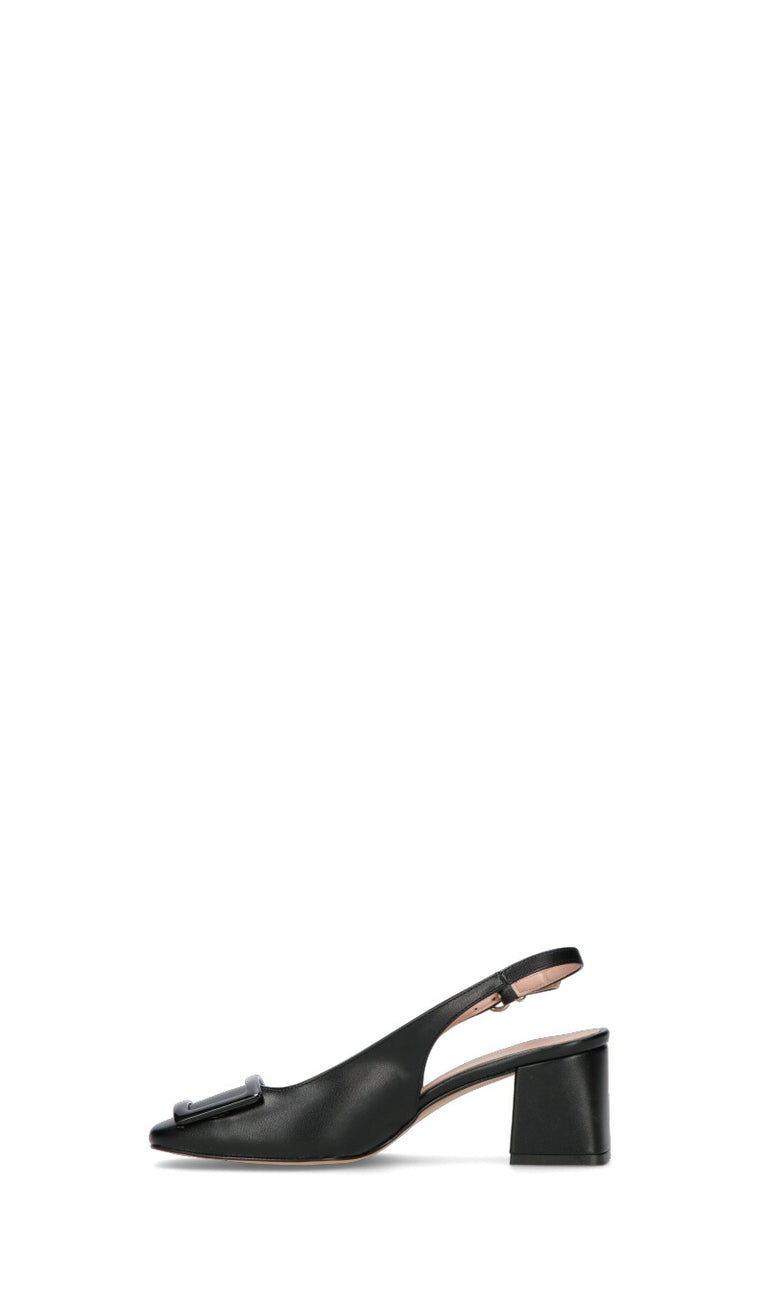 PERLAMARINA Slingback donna nera