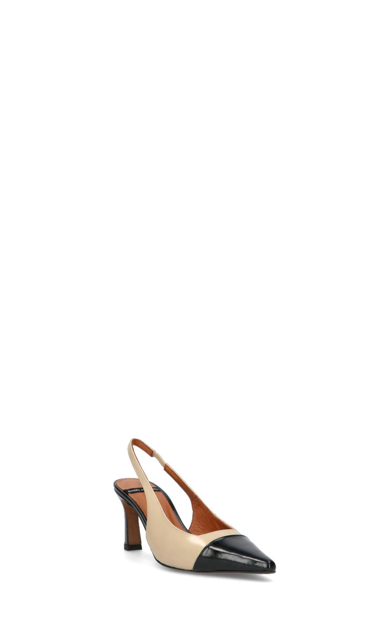 ANGEL ALARCON Slingback donna nude/nero