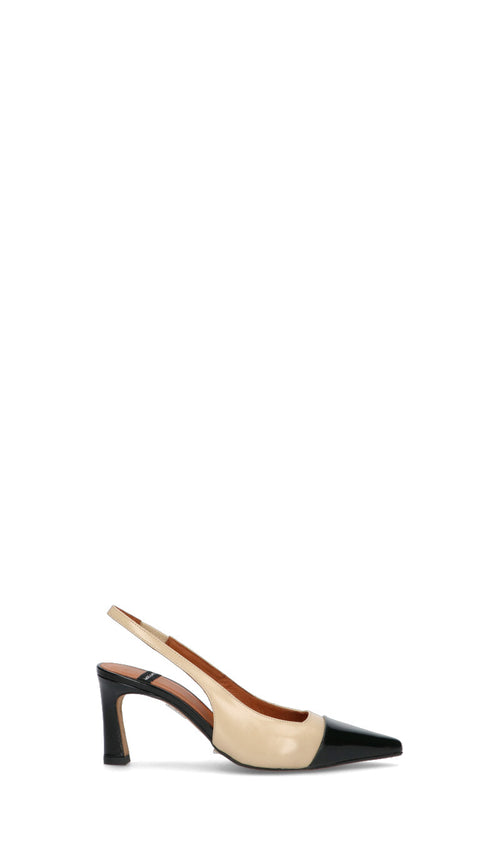 ANGEL ALARCON Slingback donna nude/nero